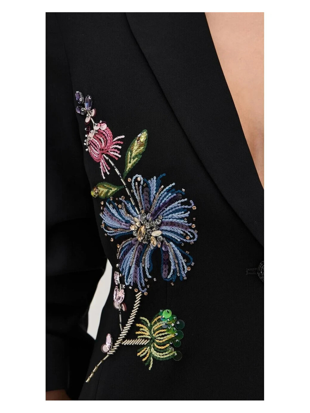 NEW, Cinq a Sept Women's Floral Mixed Media Cheyenne Blazer Sz 12 #SJ2440 - Picture 4 of 10